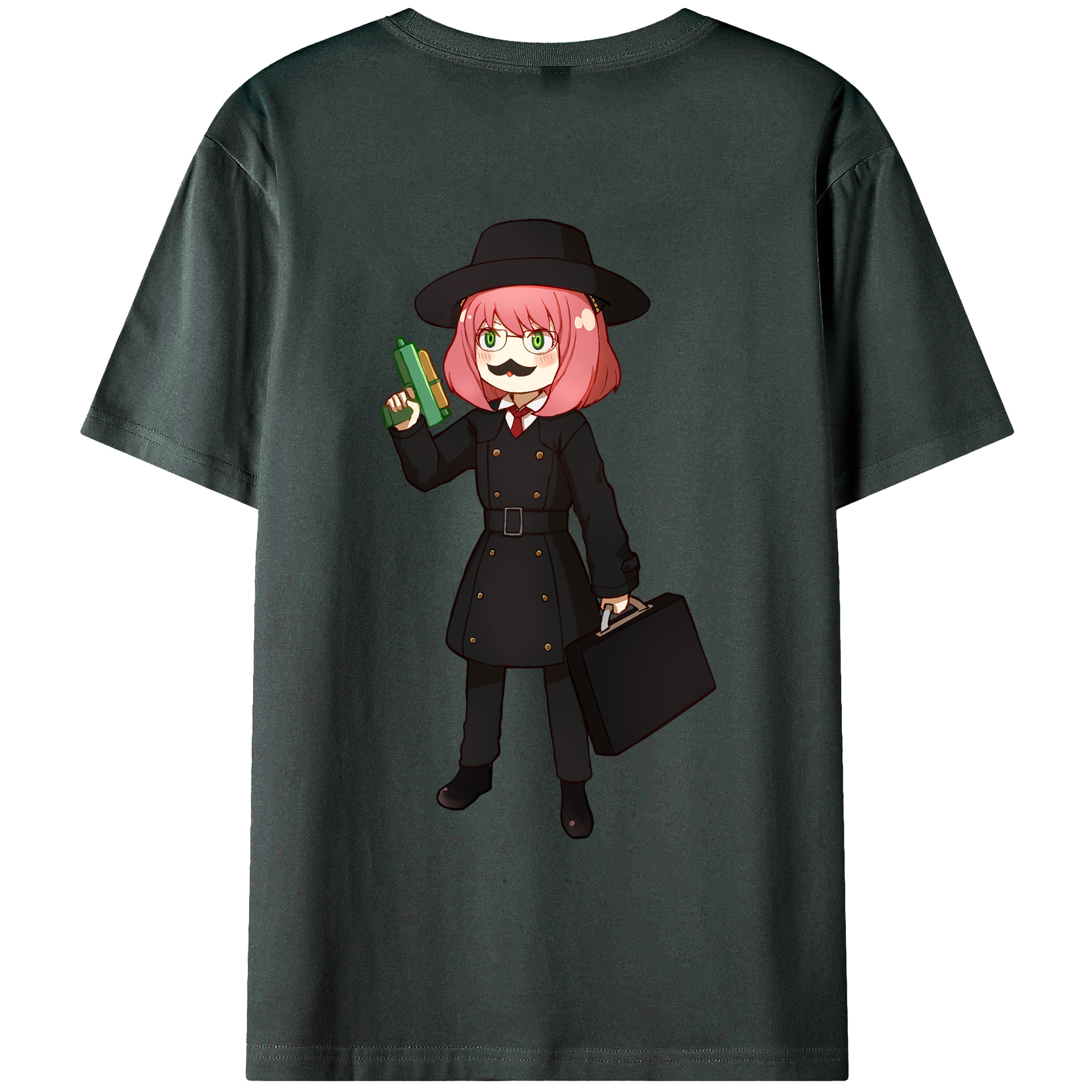 （画像用） SPY×FAMILY间谍家家酒 綿100％ メンズ半袖Tシャツ（バックプリント） 通気性